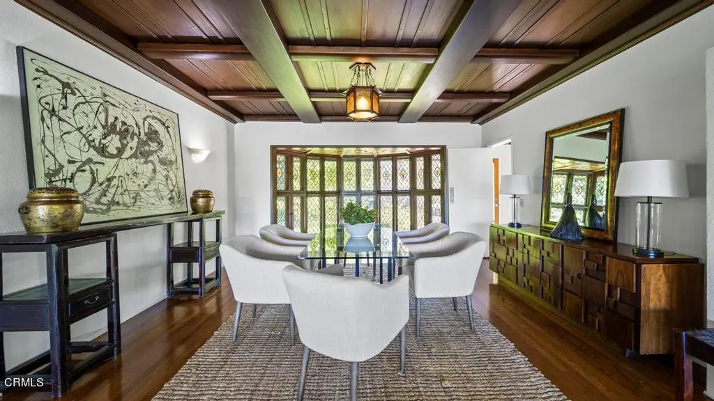 Contemporary photograph of the remodeled dining room of the James A. Culbertson house.
