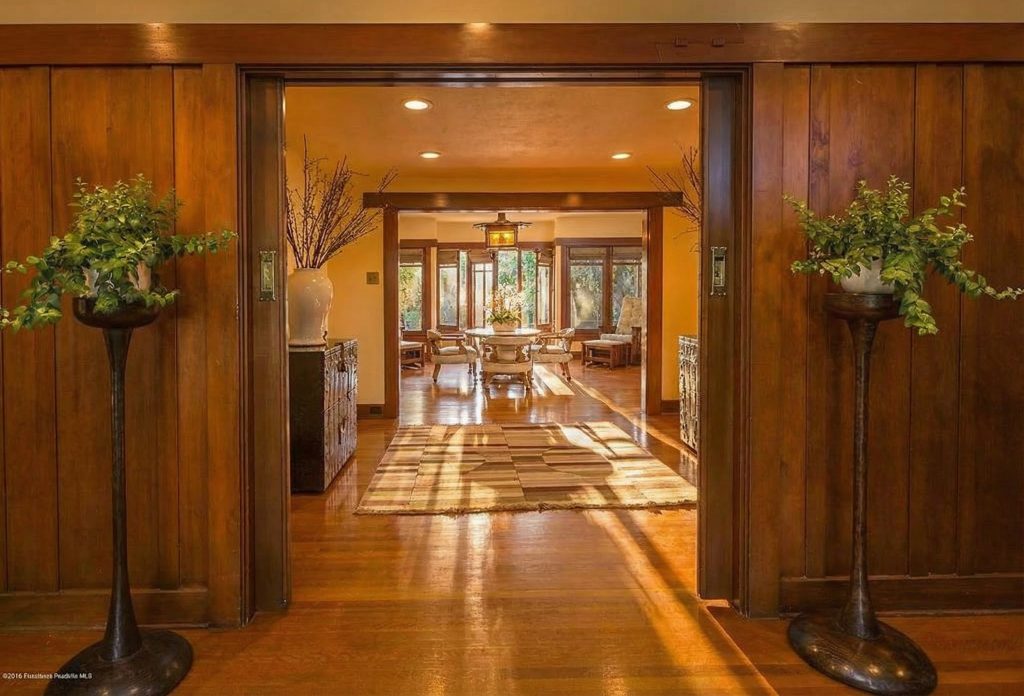 Entry hall view toward the rear of The Dr. William T. Bolton House #3 showing spatial flow.