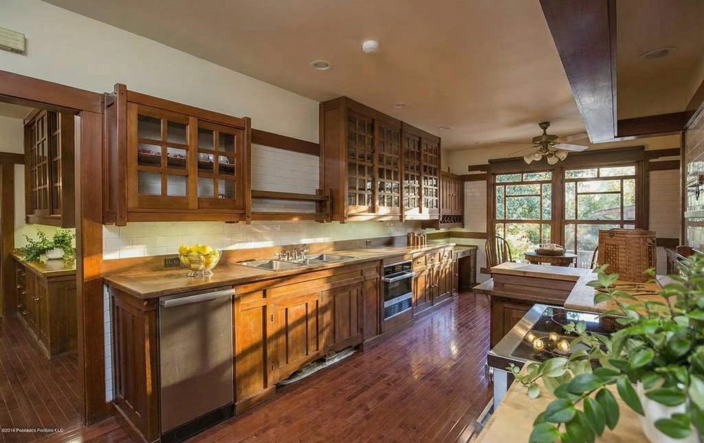 Alternate kitchen view at The Dr. William T. Bolton House #3 with Craftsman-style design elements.