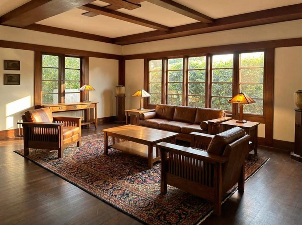 Alternate living room view of The Judge Joseph H. Pryor House showing windows and natural light.