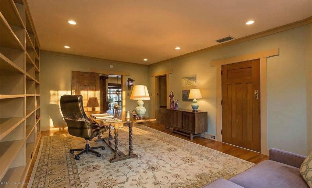Alternate view of the second floor office at The Dr. William T. Bolton House #3 with built-in desk.