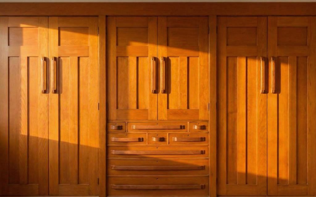 Second floor storage closet space at The Dr. William T. Bolton House #3 showing practical design.