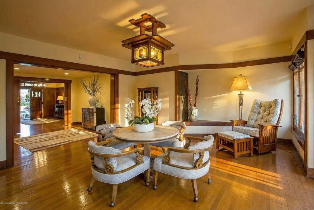 Sitting room at The Dr. William T. Bolton House #3 featuring built-in seating and intimate scale.