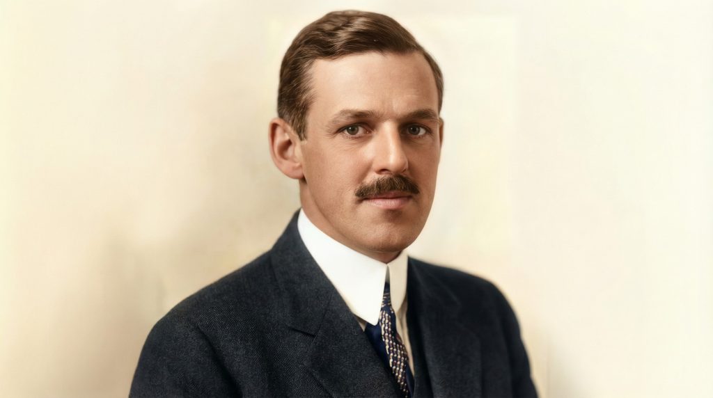 Alternate portrait of G. Lawrence Stimson, architect who collaborated with Greene & Greene on The Judge Joseph H. Pryor House.
