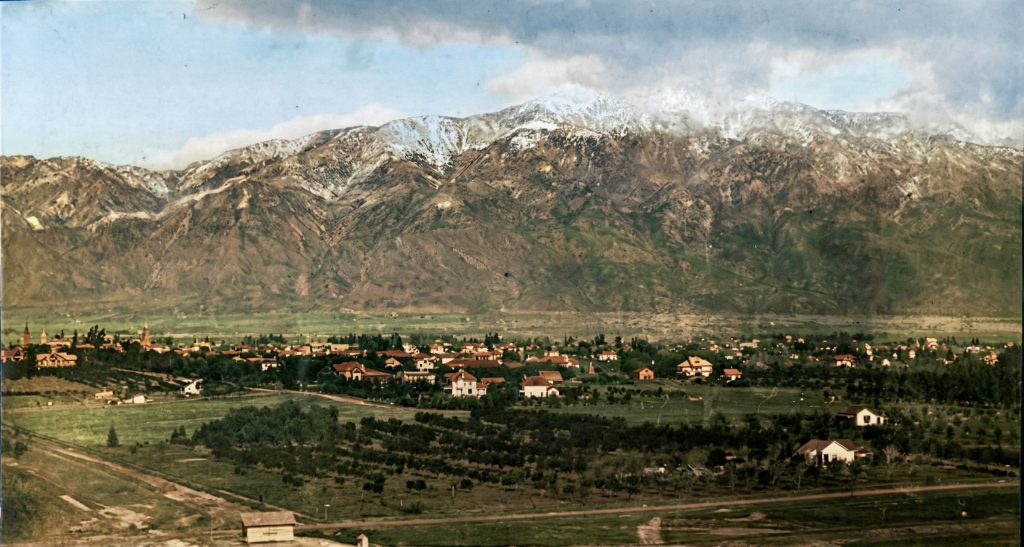 Historic photograph of Sierra Madre, California, the location of The William J. Lawless House
