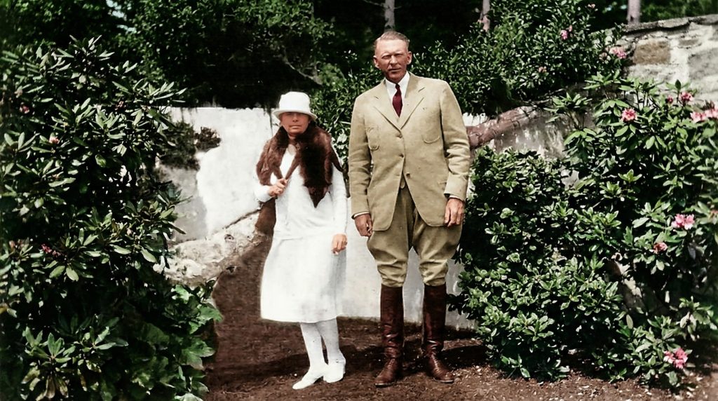 Photograph of Keith Spalding with his wife Eudora Hull Gaylord Spalding, the couple who commissioned The Sespe Ranch Bunkhouse in 1910