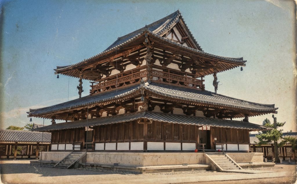 Traditional Japanese architecture, a key influence on The William J. Lawless House design aesthetic