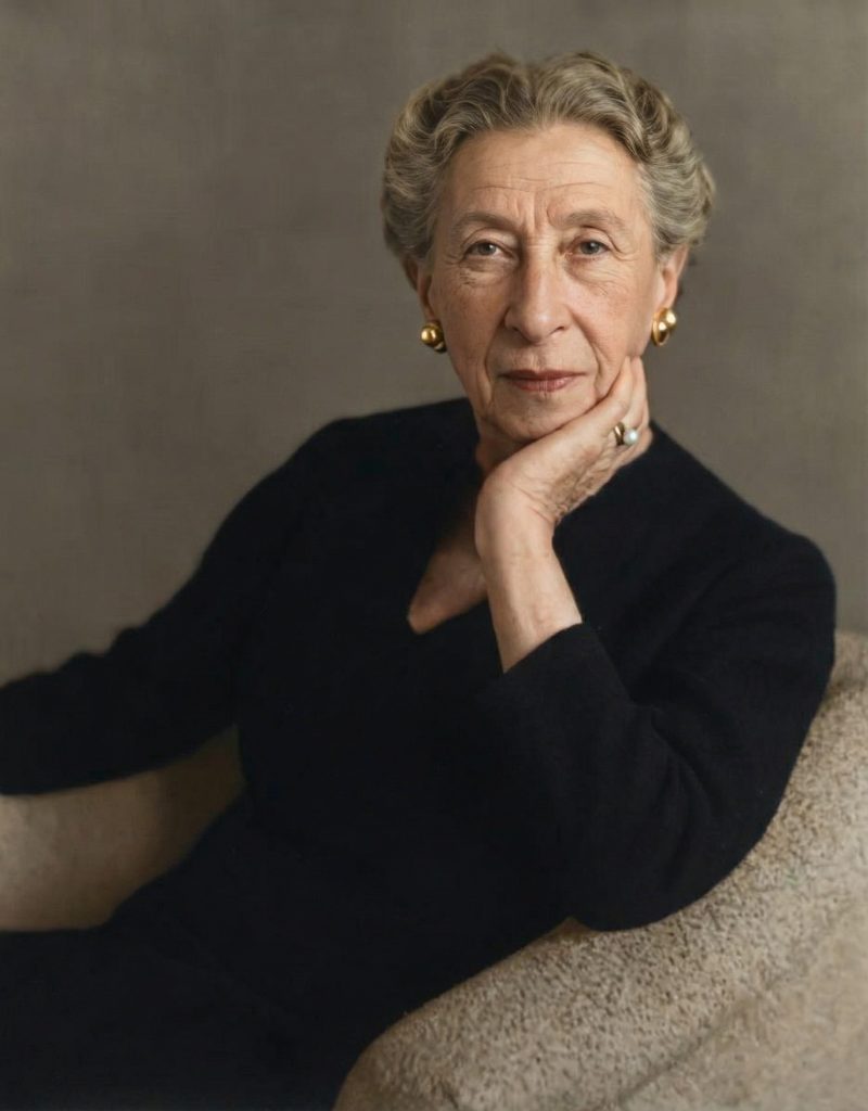 A portrait of Bella Gerstle Fleishhacker, the discerning and artistic matriarch of The Mortimer Fleishhacker Estate.
