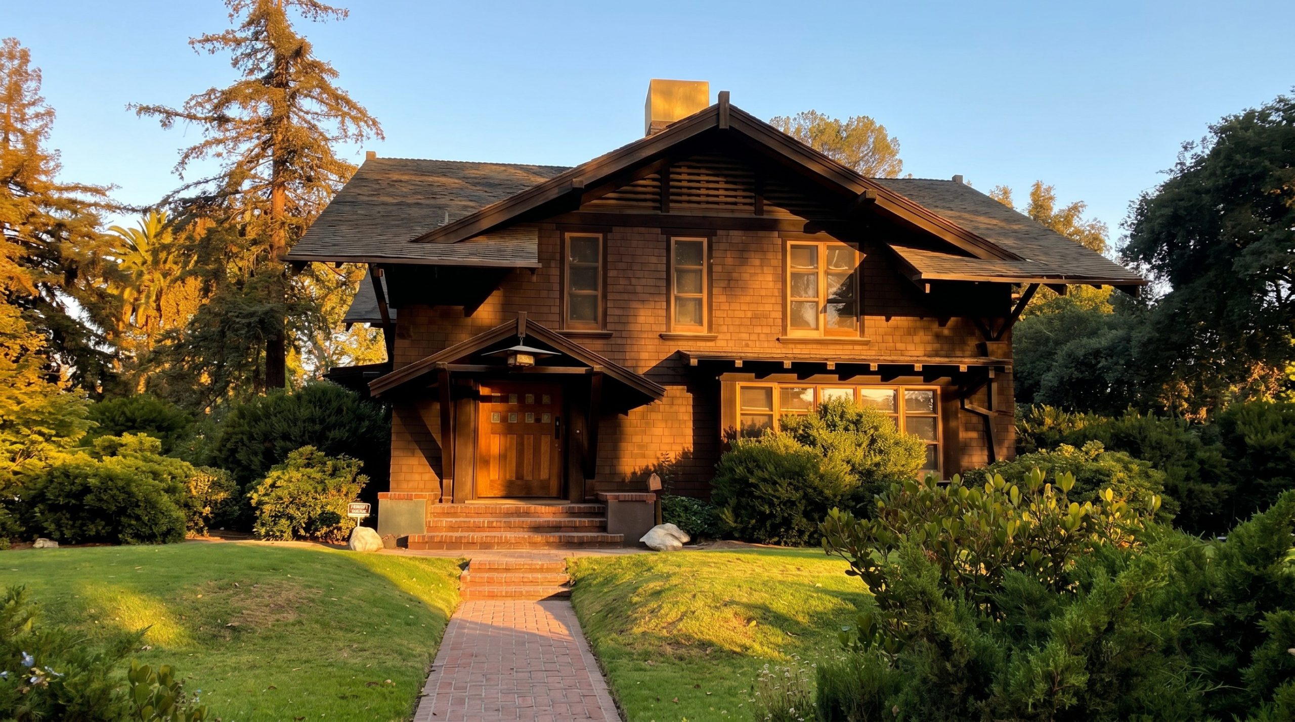 Contemporary street view of the Jennie A. Reeve House at its current location near the Virginia Country Club in Long Beach, third site after two relocations